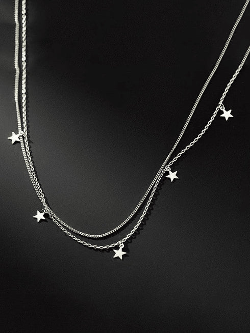 Colier din argint Stelute